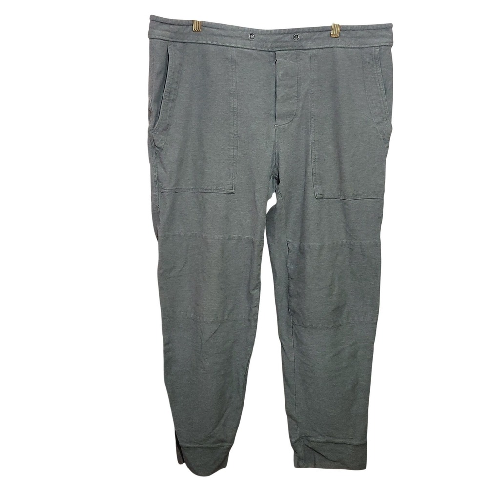 Standard James Perse Mens Jogger Cement Gray Cotton Blend Utility Pant XL Lounge
